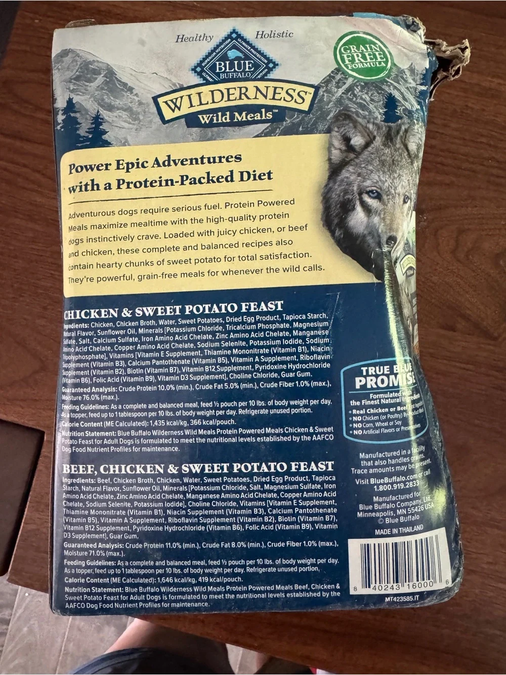 New Blue Buffalo Wilderness Wild Meals Grain-Free Wet Dog Food 6-Pack